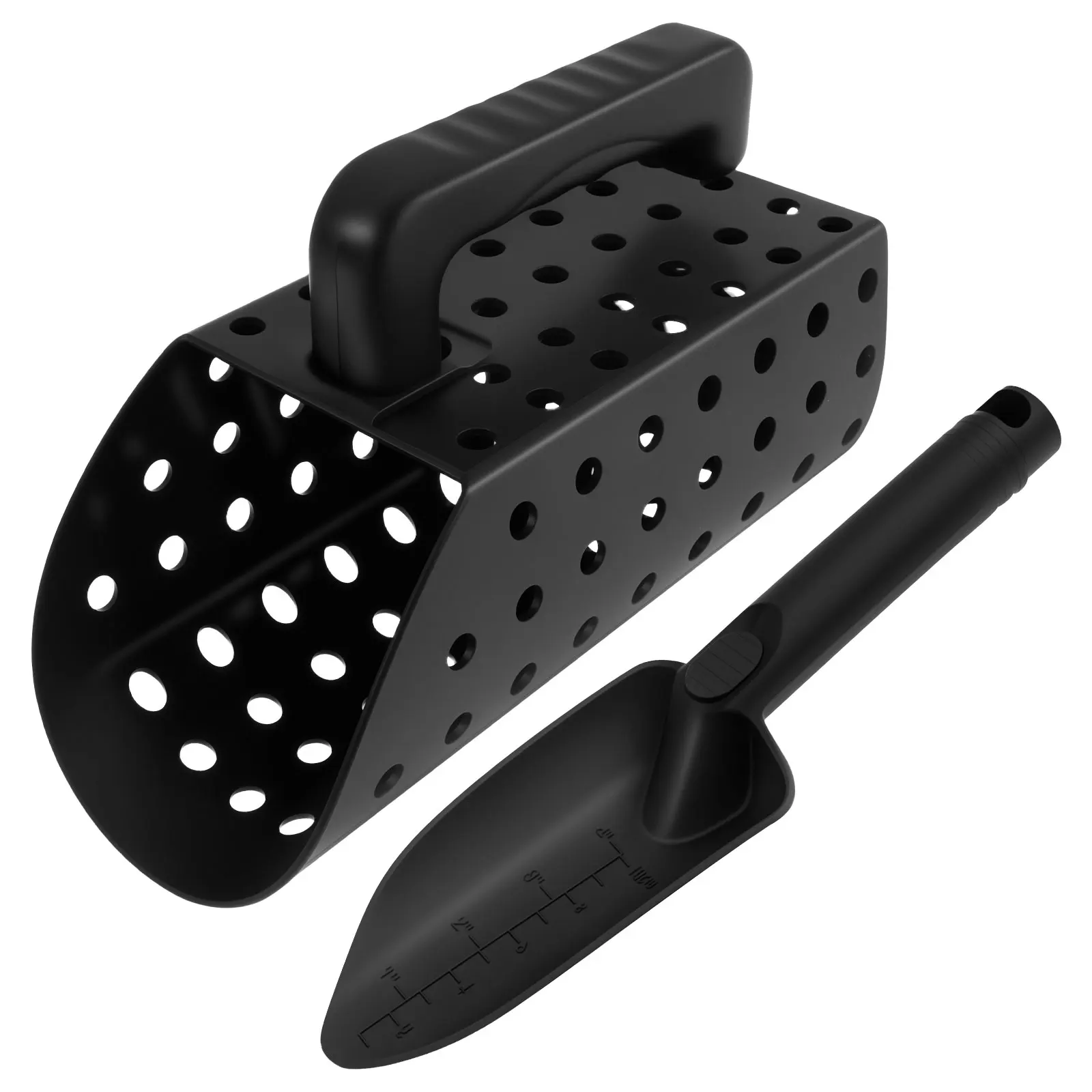 ABS Plastic Metal Detector Shovel Rust Resistant Compact Detecting Sifter Versatile Manual Sand Scoop Shovel Outdoor Beach