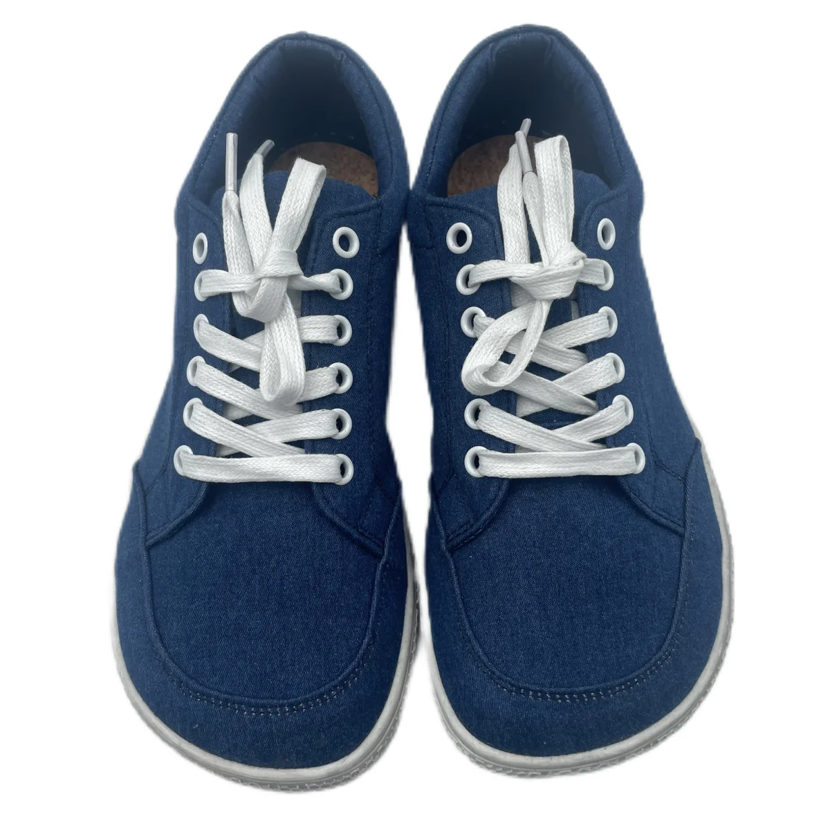 Tipsietoes 2025 Natural 100% Cotton Canvas Barefoot Women Lace Sneaker With Flat Soft Zero Drop Sole Wider Toe Box Light Weight 5