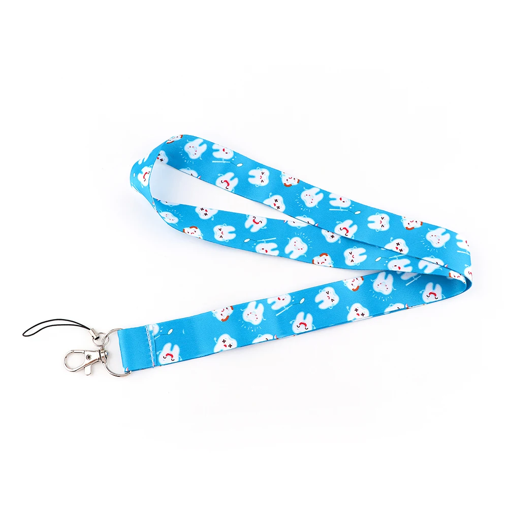 Tooth Dentist Lanyard Neck Strap for ID Cards and Badge Holders – Stylish and Functional Hanging Rope Accessories