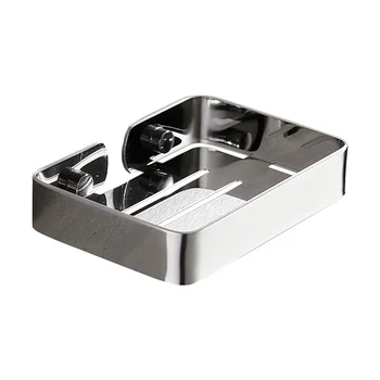 ติดผนังสแตนเลสสตีลจานวางสบู่ถาดใส่สบู่สำหรับงานหนักอุปกรณ์ประหยัดสบู่ขณะอาบน้ำที่วางฟองน้ำสำหรับห้องน้ำห้องอาบน้ำห้องครัว 1