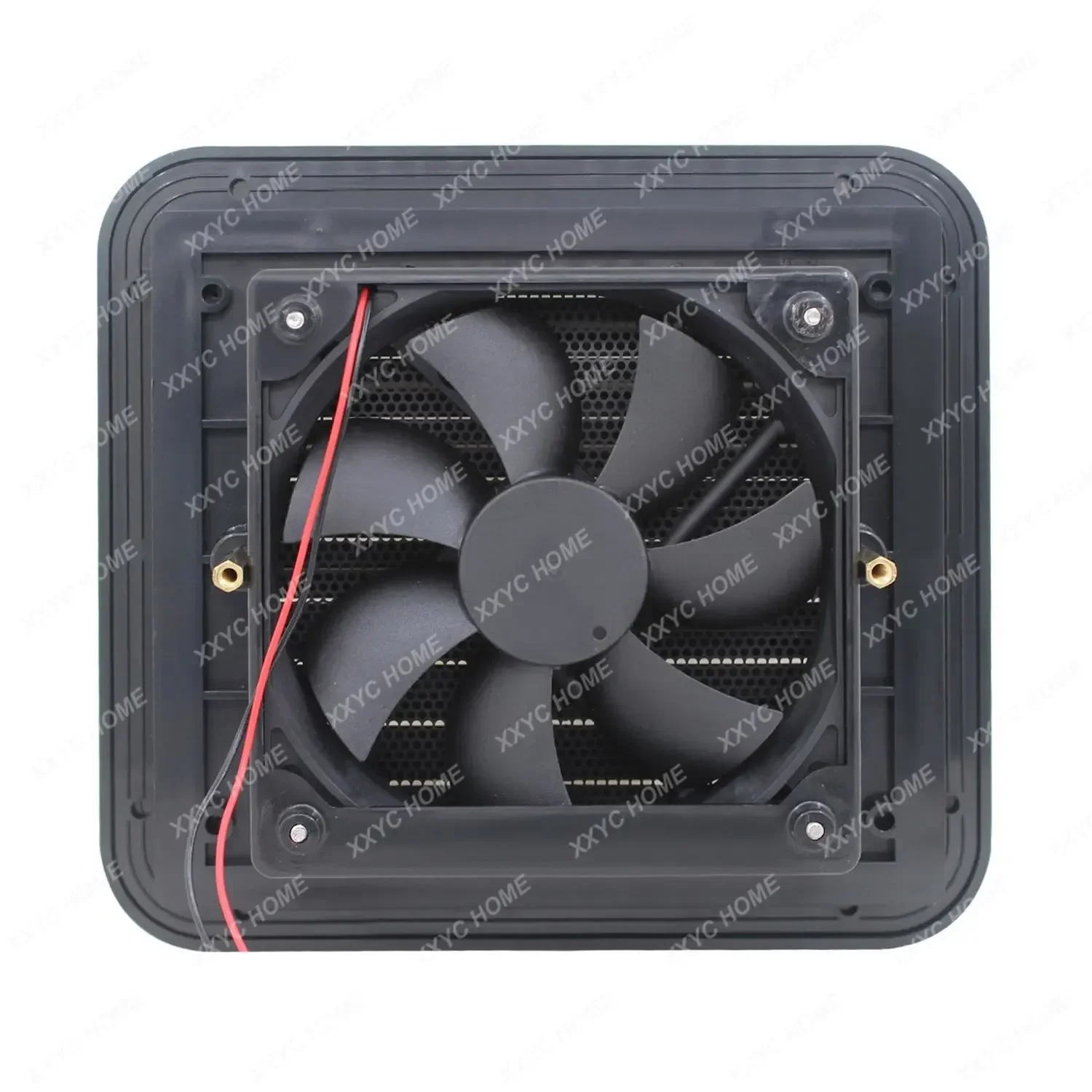 

Exhaust Fan Plastic Waterproof Cooling 12V/24V Cooling Exhaust Fan for Rv Trailer Caravan Side Air Vent Ventilation Blade Fan