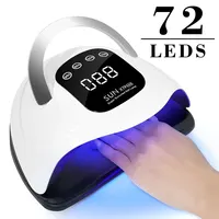 320W Nail Lamp UV 72LED Nail Lamp Dryer Big Power Fast Curing Nail Gel Professional Nail Dryers UV Gel Drying Tools Machine 1