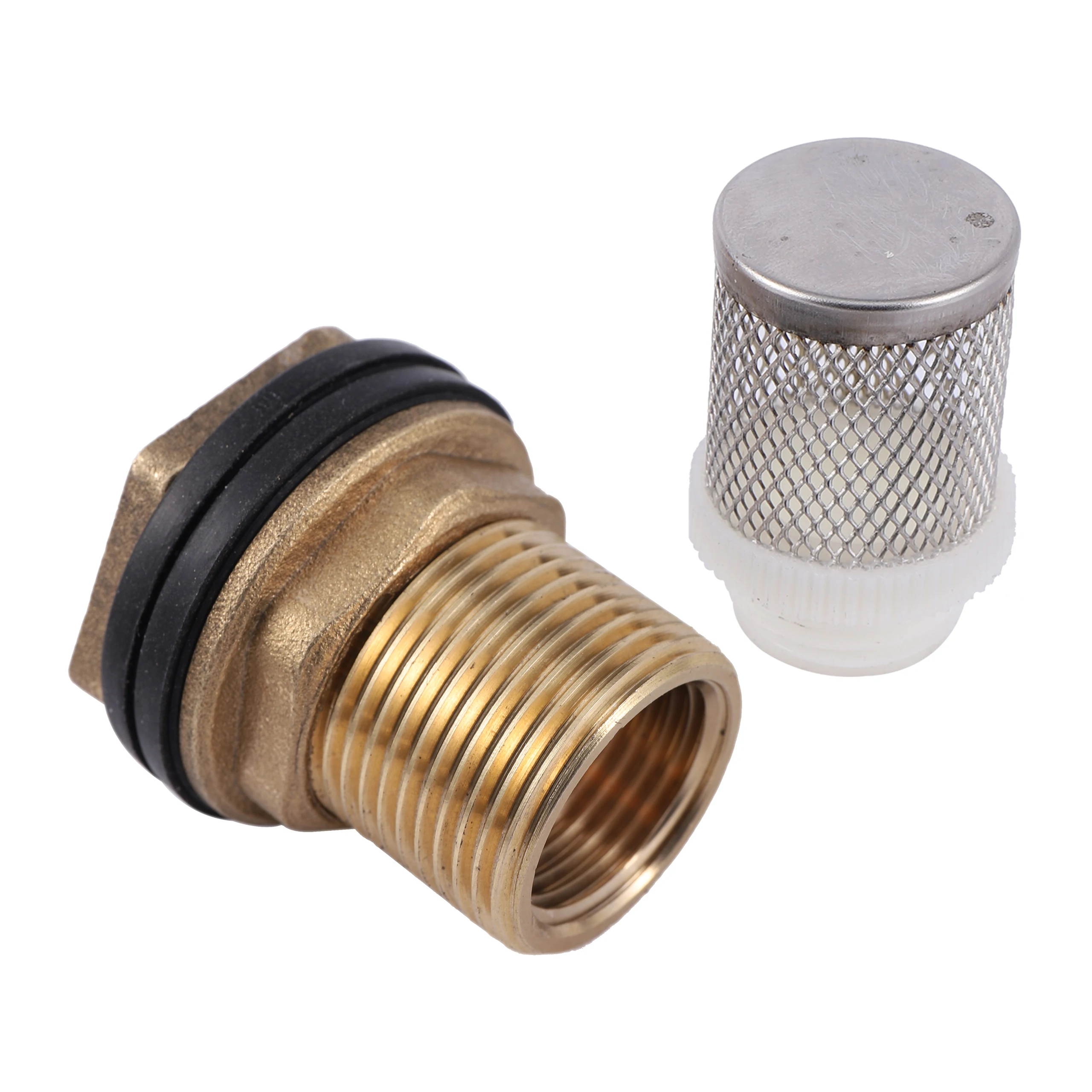 1Pc 1/2" 3/4"Thread  Stainless Steel Filter Car Wash Tube Garden Irrigation Aquarium Filter plastic Stainless Steel Mesh Filter