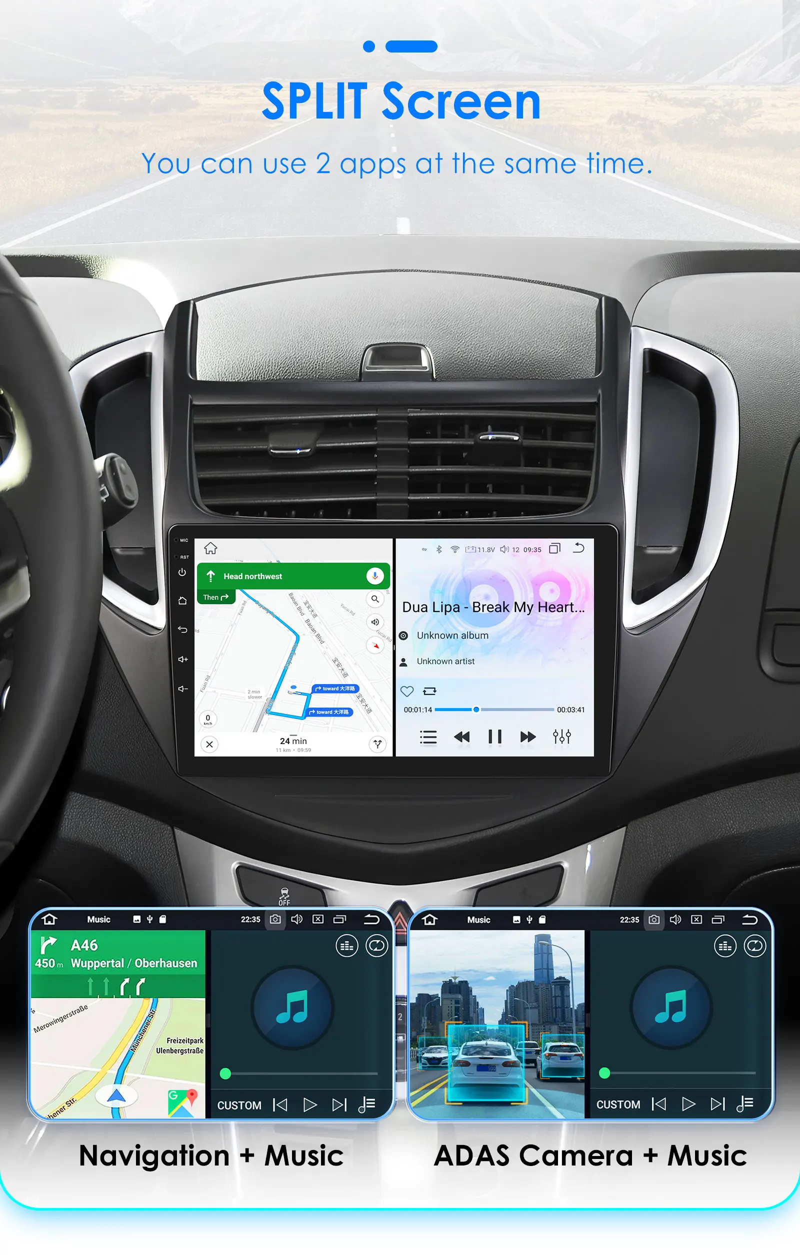 7862 Android Autoradio Multimedia-Player für Chevrolet TRAX 2014 2015 2016 2DIN Carplay GPS Navi Stereo 360 Kamera Smart Screen – Detail 34