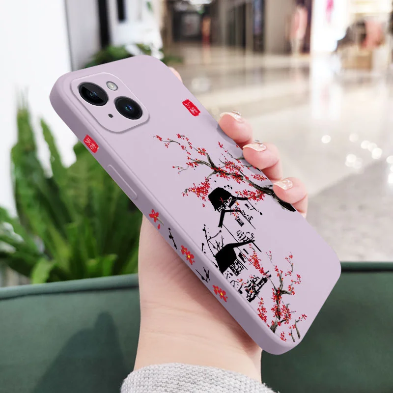 thumbnail image 1 of Funda de silicona para iPhone 16, 15, 14, 13, 12, 11, X, XR, XS, SE2, SE2020, 8, 7, 6, 6S Plus, Pro Max Mini, 1 of 5