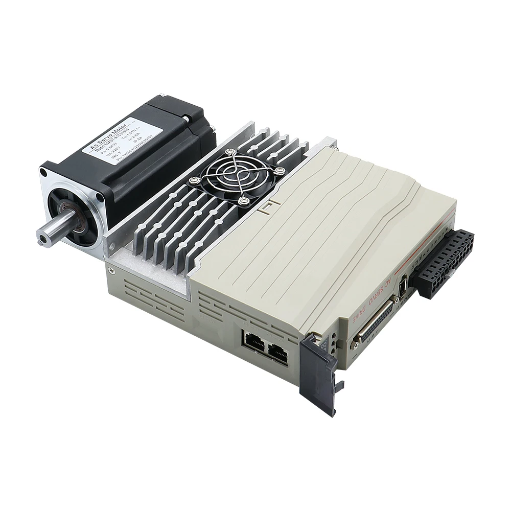 AC Servo Motor 400W 600W 750W 1.3N 1.9N 2.4N 3000-6000rpm with 17bit Absolute Encoder + Driver for CNC Router