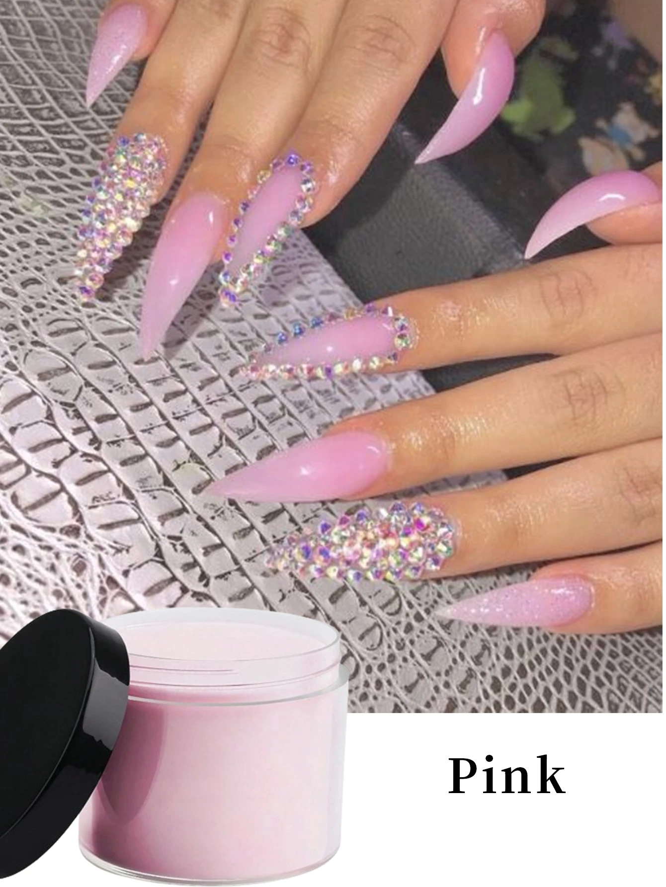 120g Carving Flower DIY Powder For Nail Art ,Acrylic Nail Powder,Nude-Range Crystal Nails Dust,For Build,Carved,Dip
