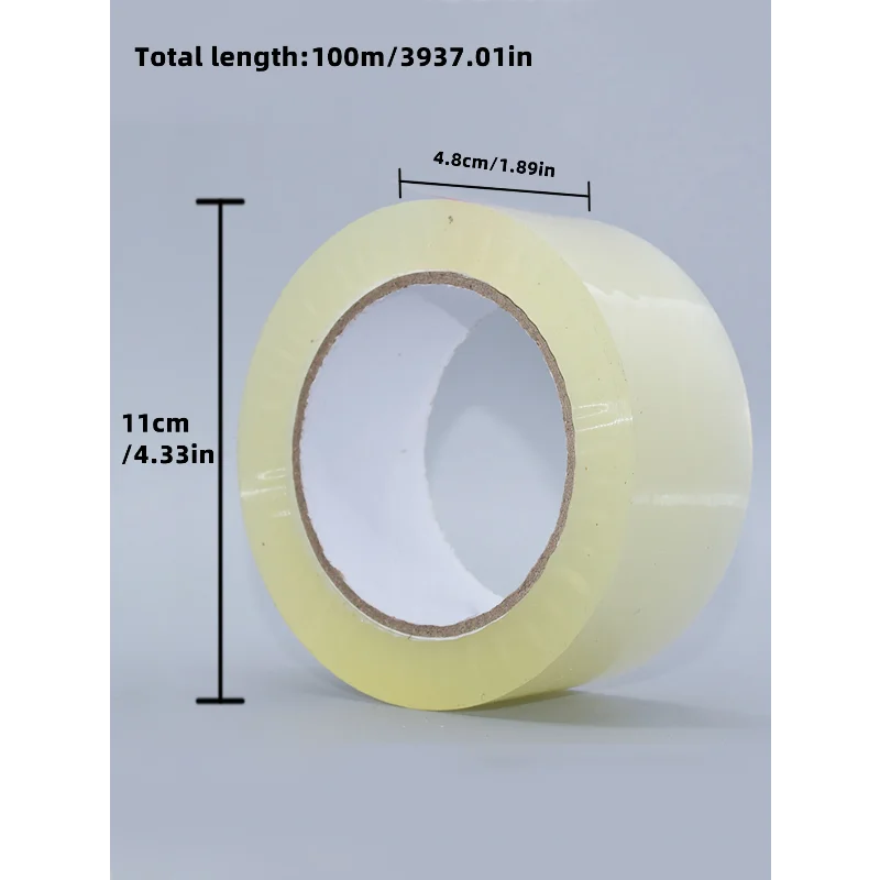 Packing Tape Low-noise silent transparent strong adhesion BOPP logistics packaging sealing glue office