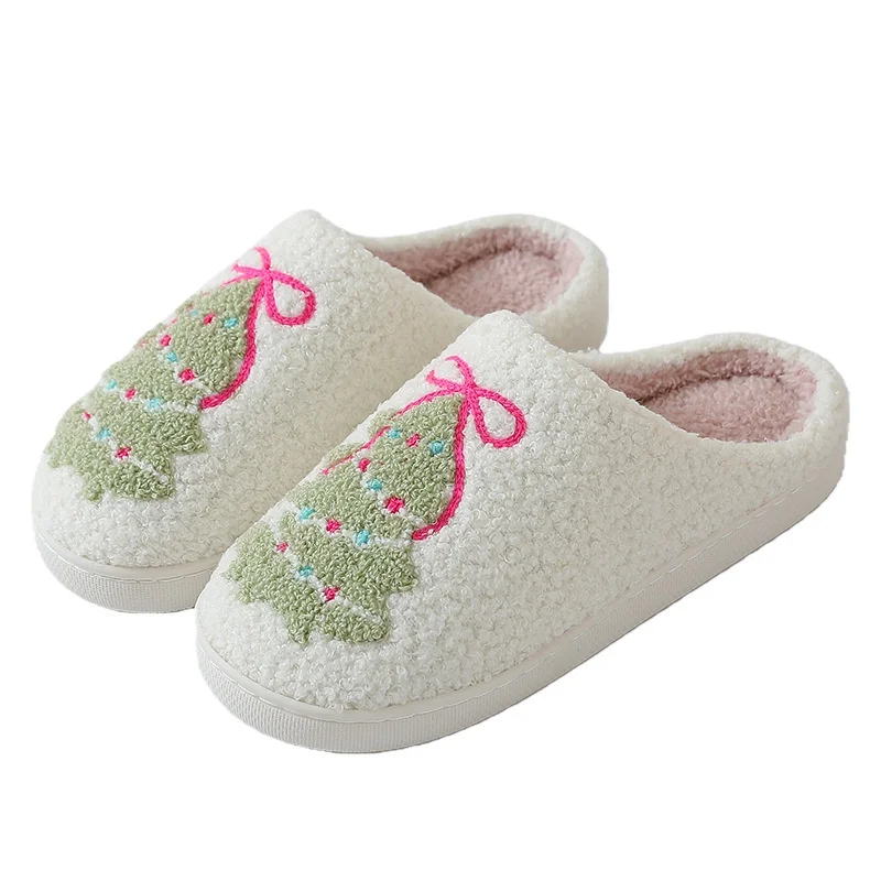 Pantofole invernali in pelliccia donna comode natale calde_voghion.com