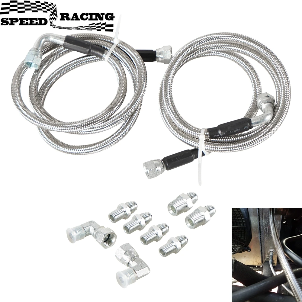 An6 Raccordi Per Tubi Di Raffreddamento Della Trasmissione Per Ford Chevy Mopar Buick Cadillac Auto E Camion Sostituiscono Th350/ 700 R4/Th400