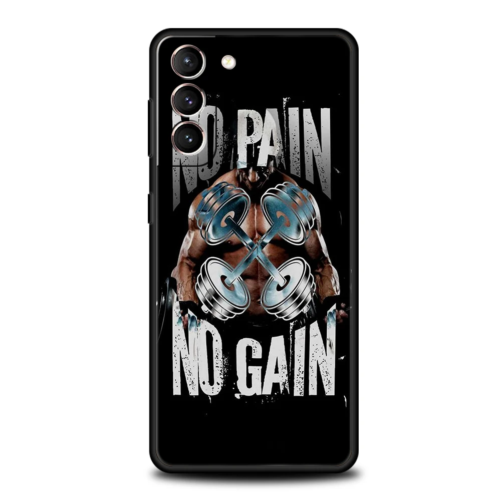 Barbell Deadlift Fitness Silicone Phone Case Cover