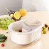 Fruit Solution Efficient Fruit Vegetable Washer with Large Capacity Spinner Bowl Detachable Brush Drain Basket for Easy Cleaning 1