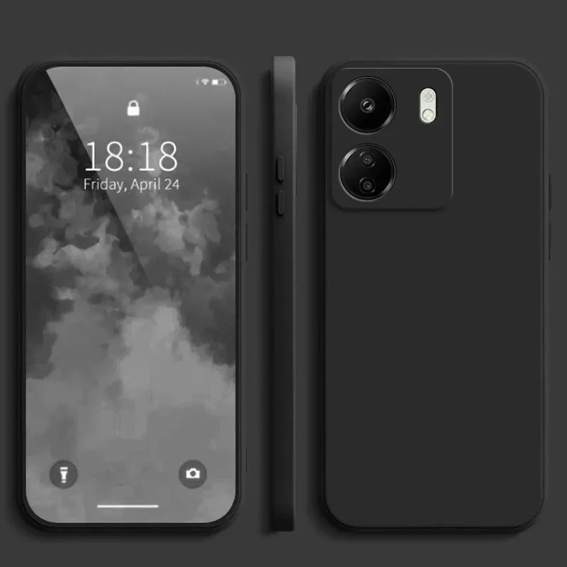 Silicone Soft TPU Matte Phone Case - Solid Color, Thin Design