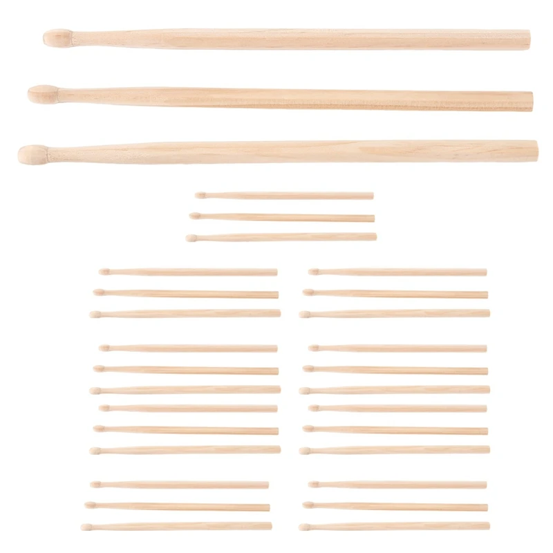 

30 PCS HB Pencils Shaped Like Drum Sticks Drumstick Pencil Stationary Supplies For School & Office