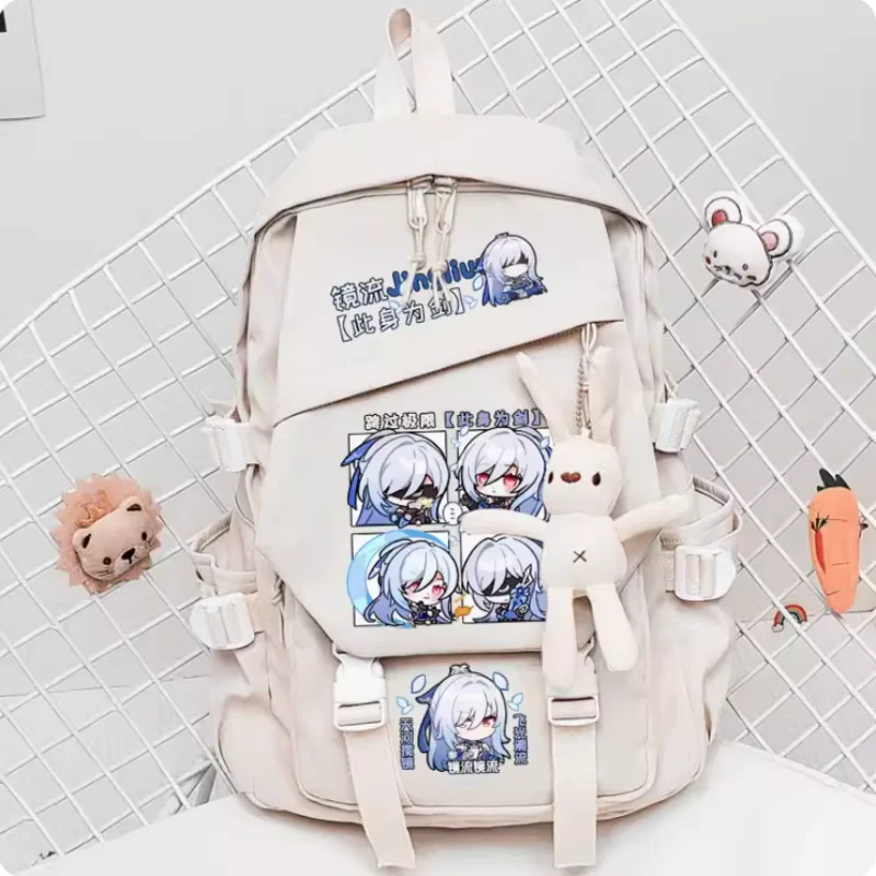 

Anime Honkai: Star Rail Jingliu Schoolbag Backpack High-capacity Computer Casual Shoulder Bag Student Messenger Bag 2197