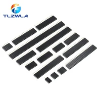 10ชิ้นขาพินก้างปลาตัวเมียแถวเดียวขนาด2.54มม. 1*2P 3P 4P 5P 6P 7P 8P 9P 10P 12P 14P 16P 18P 20P ขั้วต่อพิน22P 40P 1