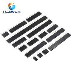 10PCS Single Row 2.54mm Pitch Female Header Socket Connector - 10pcs 1x20pin