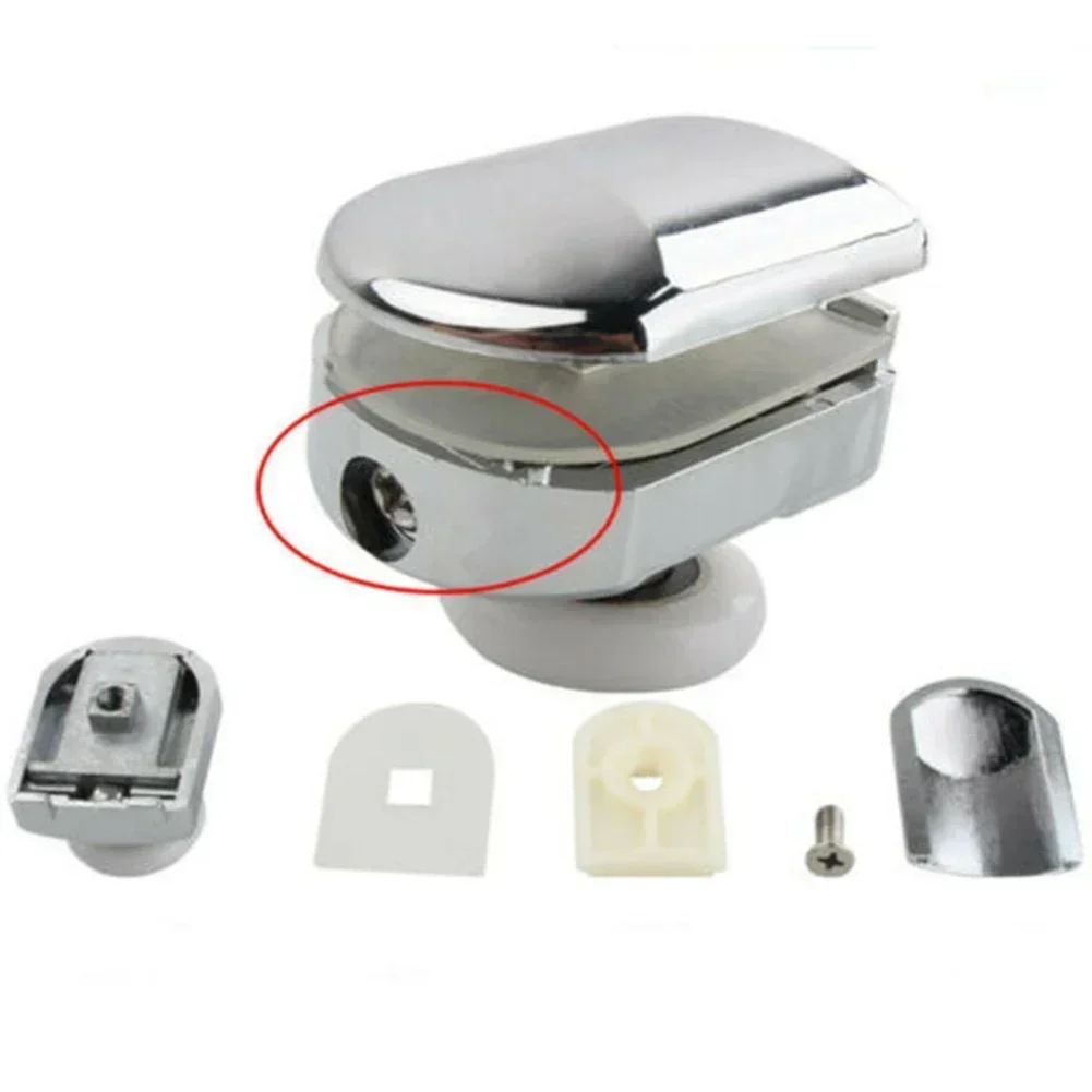 Shower Door Rollers 4 Pcs Zinc Alloy Single Shower Door Roller Runners Wheels Pulley 25mm Glass Sliding Pulley Hardware shower door rollers sliding door roller shower room pulley shower room rollers sliding door pulley