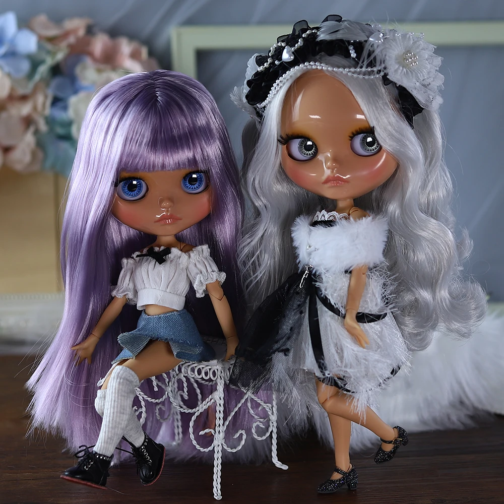 ICY DBS Blyth Doll BJD Joint Body Tan Skin Toothed Mouth Set Doll 1/6 30cm Girl Gift Anime SD