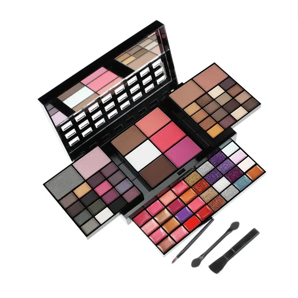 74 Color Makeup Gift Set for Women Full Kit All in One Make up Face Powder Eyeshadow Palette Lipstick Brushe Highlighter Bronzer