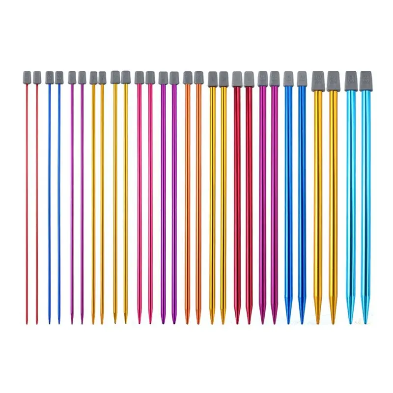 AC62-14PCS Stainless Steel Knitting Needles Set Pointed Needles Knitting Crochet Supplies For Beginners Handmade(2-10Mm) 1