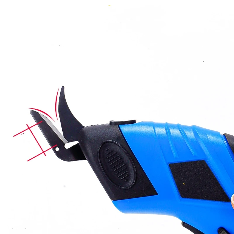 Rechargeable Electric Scissors Wireless Battery Cutter Cloth Carpet PVC Leather Cutting Tools Cordless Sewing Shear Doubl Blade 3