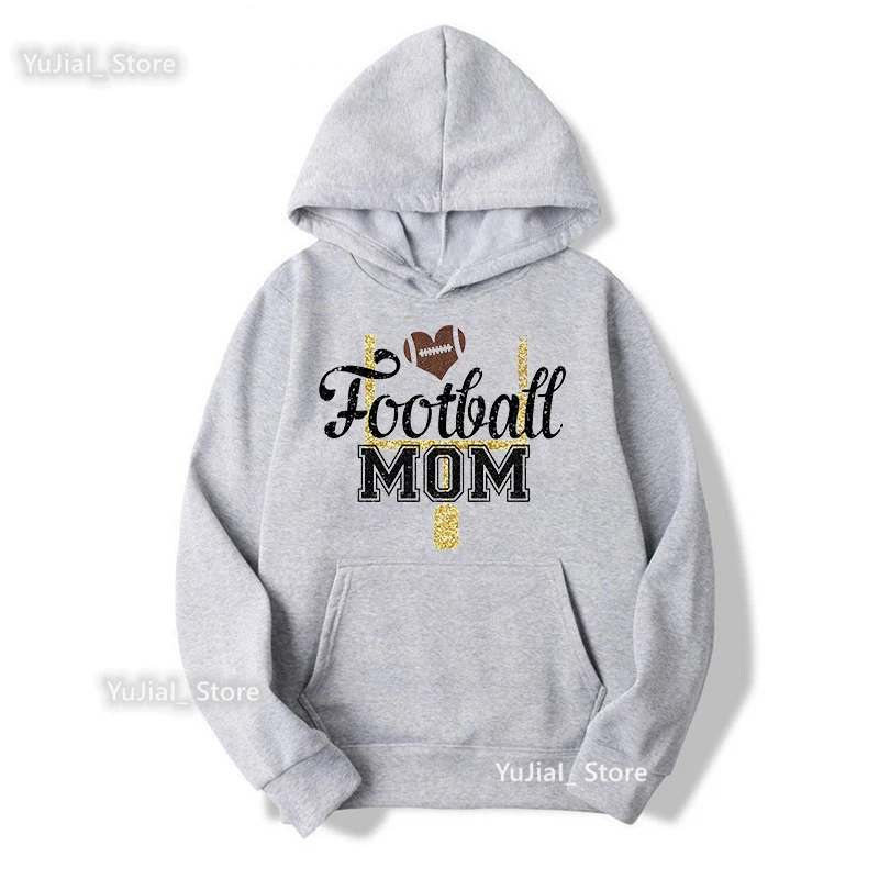 Leopard Football/Baseball Mom Graphic Print Cap Hoodies Women'S Clothing Mother'S Day Gift Sweatshirt Femme Harajuku Tracksuit
