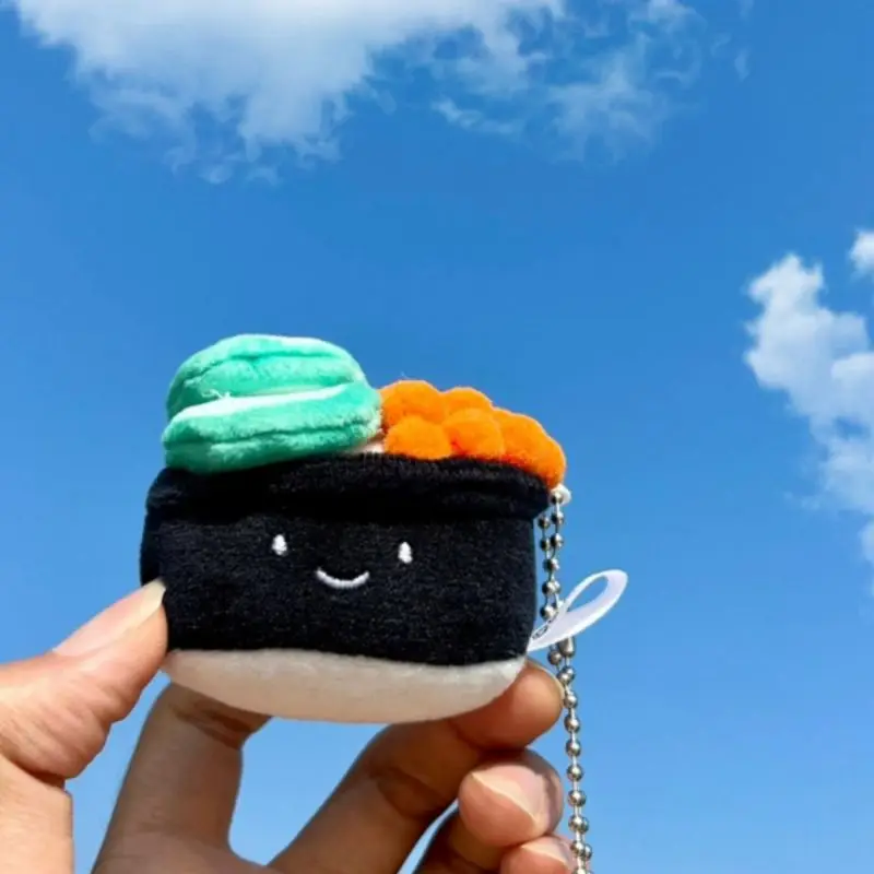寿司デザインぬいぐるみキーチェーン 寿司キーチェーン（たまご、とびっこ） -100均 通販 ダイソー