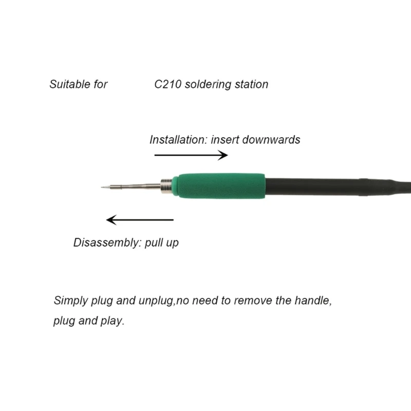 

5 Wire Soldering Iron Handle and Work Station Electric Iron for C245 C210 C115 Thermostat Work Station