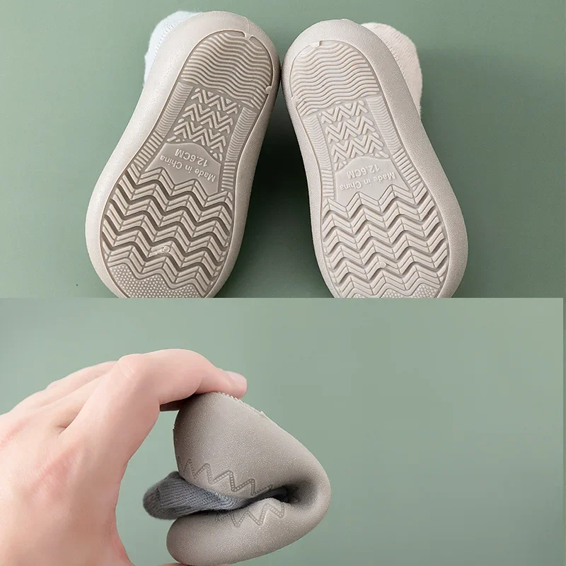 Baby Socks Shoes Toddler First Walker Baby Girl Kids Soft Rubber Sole Baby Boy Shoe Cotton Anti-slip 0-3Y Spring Summer 4