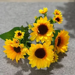 Radiant Sunflower Artificial Bouquet for Autumn Decor and Special Occasions (13 Bunch)