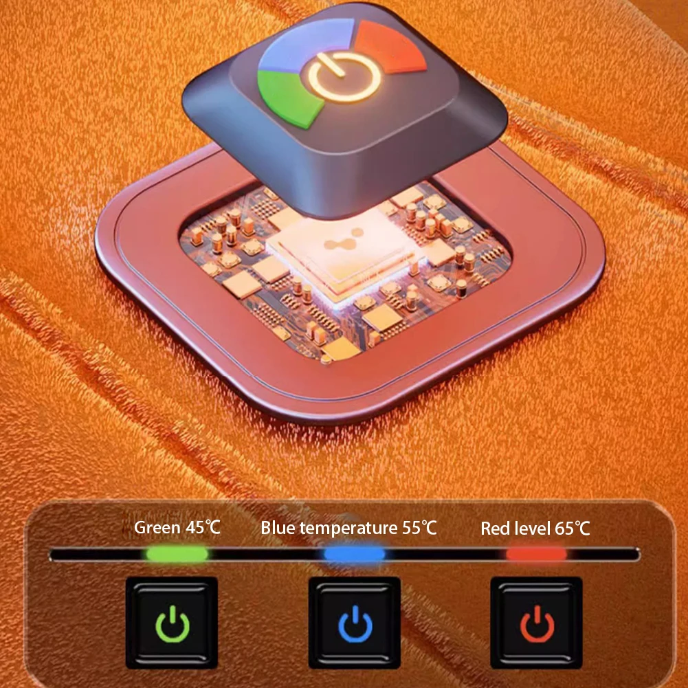 Adjustable Temperature Car Heated Seat Cushion Graphene Plush Seat Cushion 12V Universal Warm USB Heating Seat Cushion