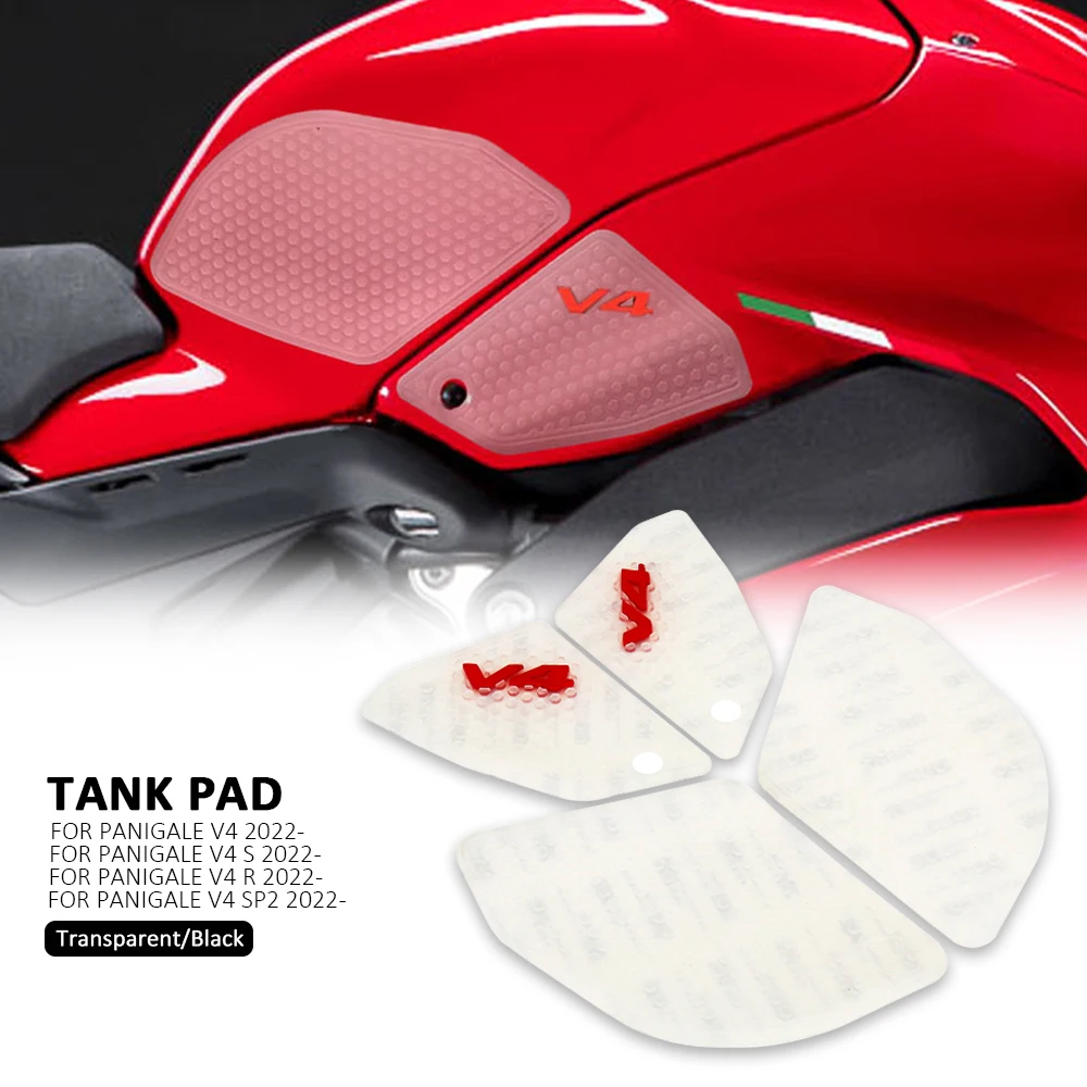 2022 2023 Motorcycle Waterproof Non-slip Side Fuel Tank Pad Sticker Rubber Sticker For Ducati Panigale V4 V4S PANIGALE V4R V4SP2