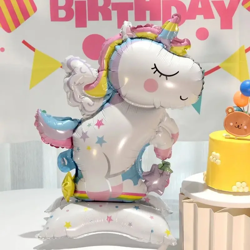 Betensh Palloncini Unicorno Compleanno, Unicorno Addobbi Compleanno Bambina, Compleanno Unicorno Palloncini Pastello, Decorazioni Compleanno Bambina per Unicorno Festa(Palloncini Arcobaleno