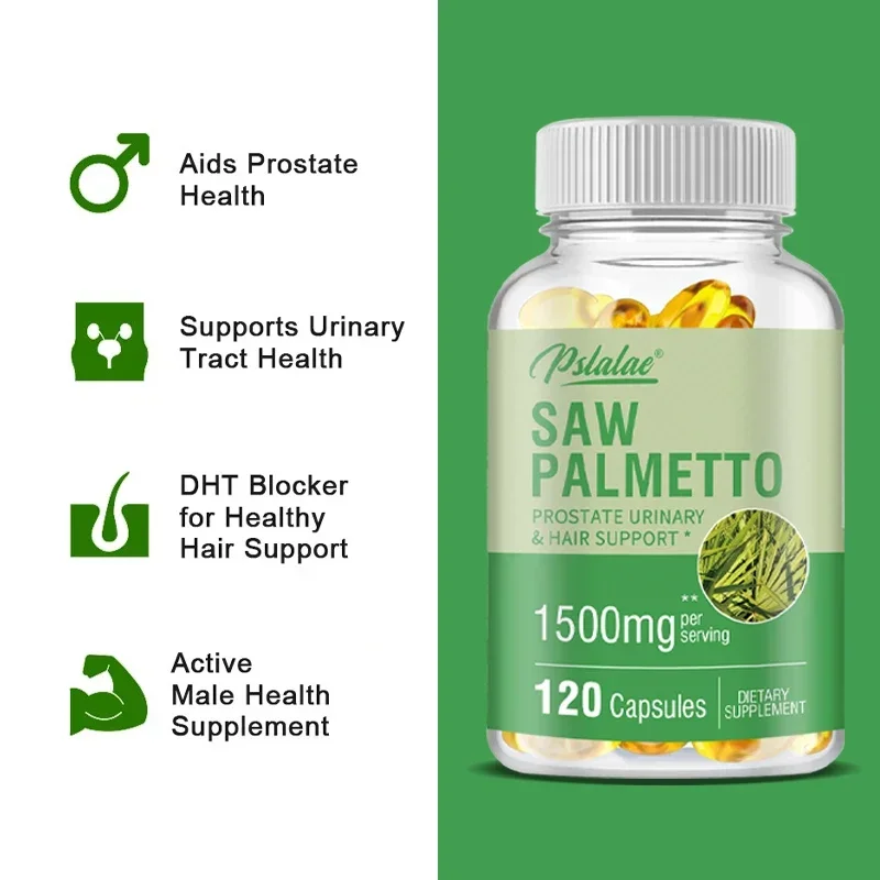 Saw Palmetto-Reduces Baldness and Hair Thinning, Supports Urinary Tract and Bladder Health, Hair Growth Supplement