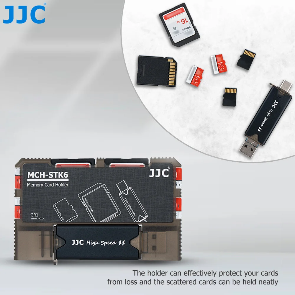 TF Karten JJC 24 Slots Speicherkartenhalter für 6 SD Micro SDXC SDHC Karten und 12 Micro SD Micro SDHC SDXC 