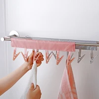 Multifunctional Folding Clothespin Hanger Fabric Clip Drying Hanger Sock Clip Underwear Clip Travel Portable Fabric Hanger 1