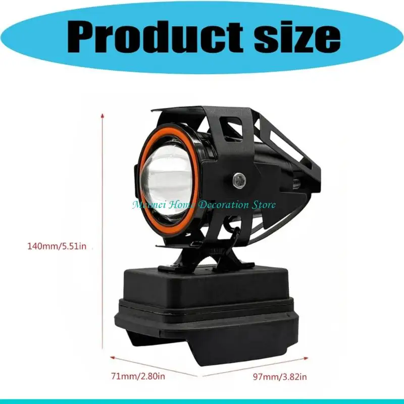 H7BF 스피커가 있는 휴대용 21V LED 검사 램프 3 조명 모드 LED 작업 조명
