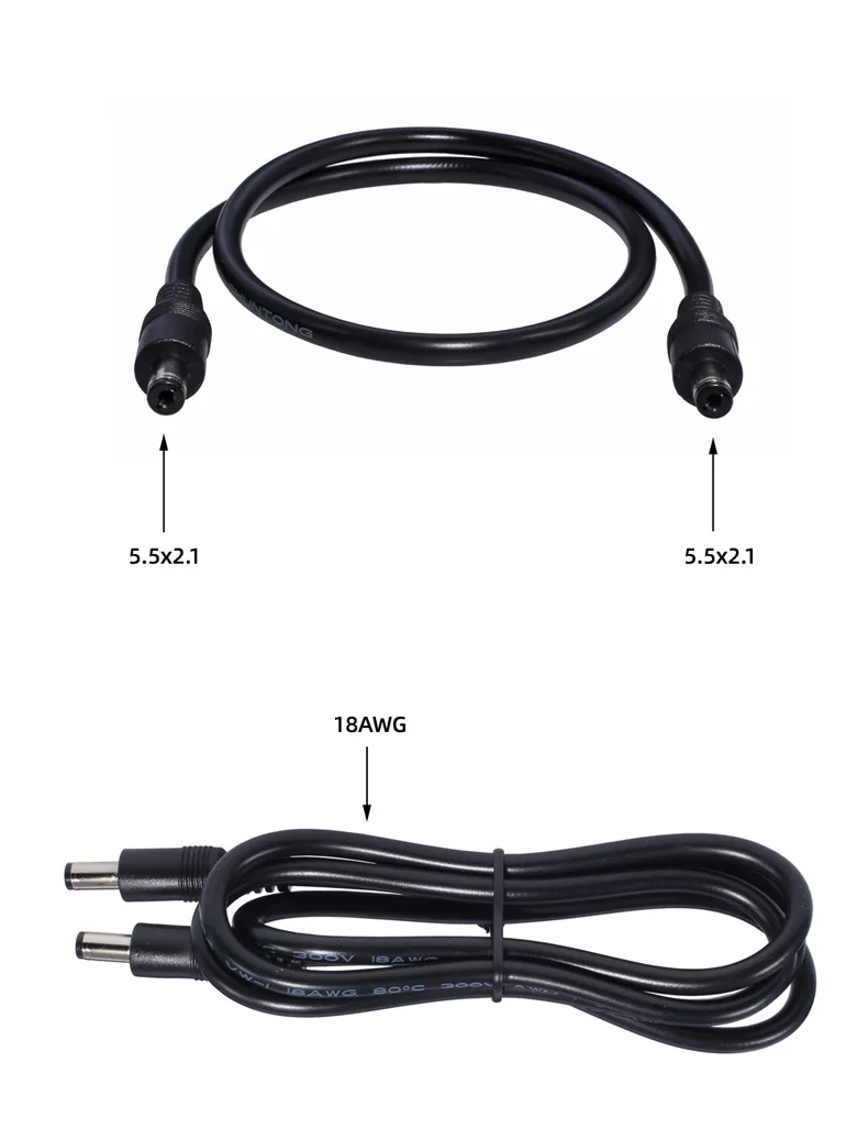 Power Cable Dc charging line 5.5 * 2.1 male power line