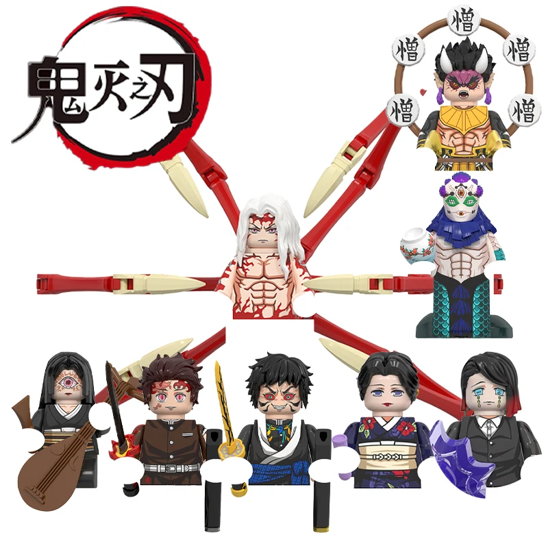 Bandai Demon Slayer Minifigures Anime New Building Blocks Collection Prodotti Giocattoli Regali Per Mattoni Prodotti Educativi