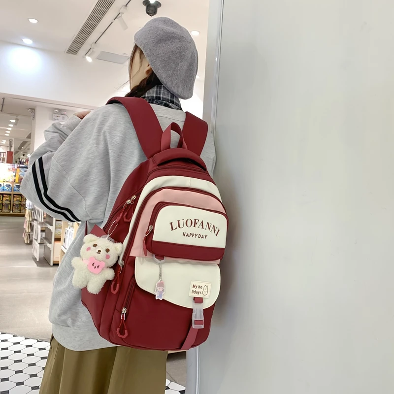 Kawaii Large Capacity Waterproof Harajuku College Backpack