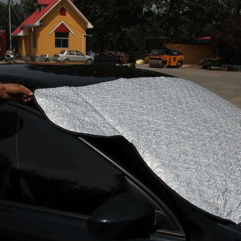 150*70cm Universal Car Front Windshield Cover Summer Sunshade Winter Ice And Snow Protective Mask Waterproof Car