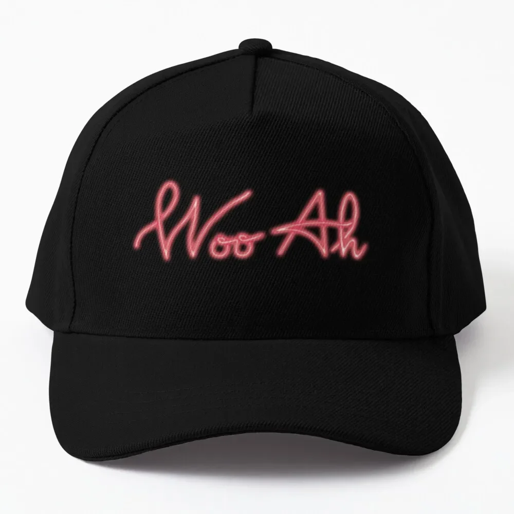 

Coral Neon Woo-Ah - no background Baseball Cap dad hat funny hat Mountaineering Luxury Man Hat Men's Luxury Women's