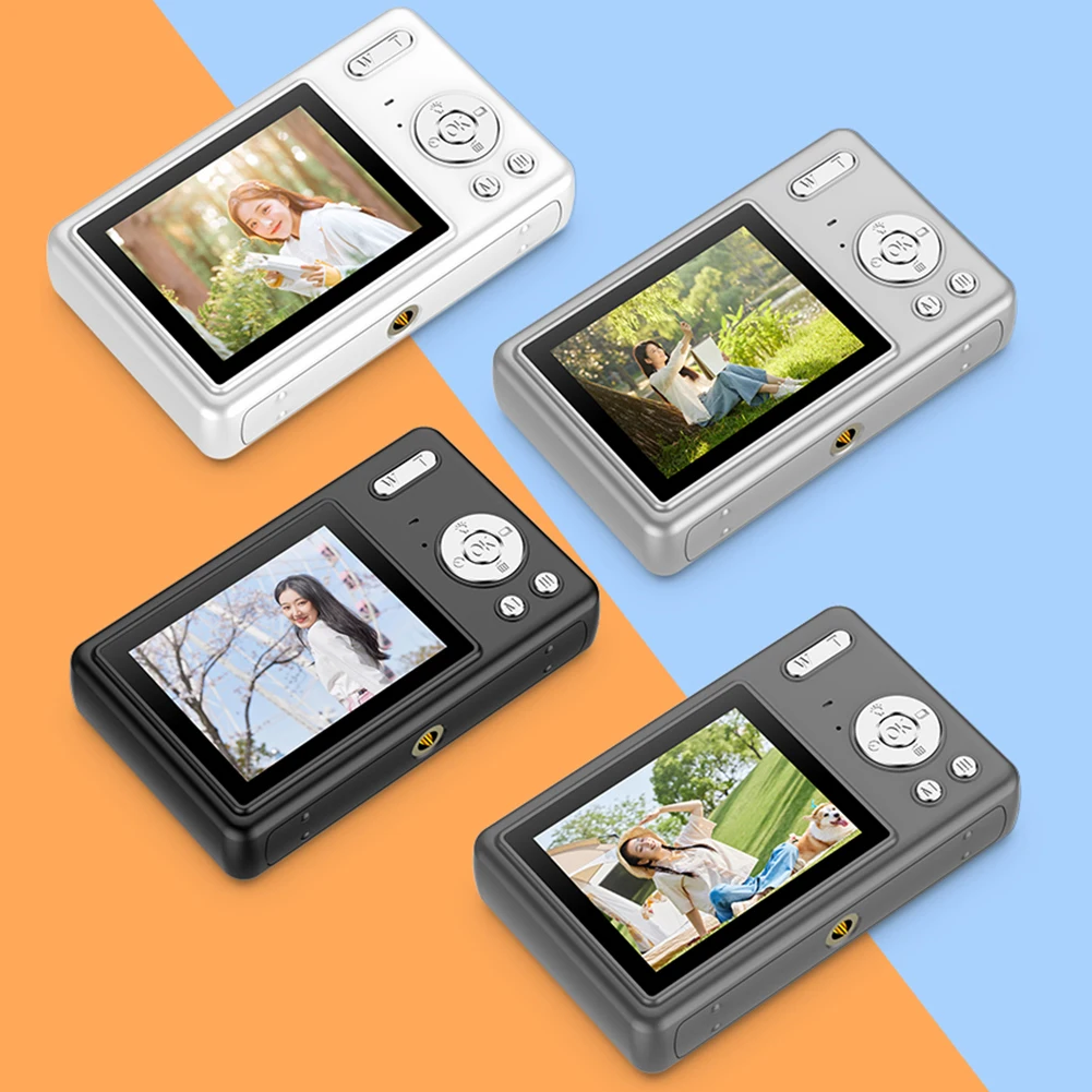 4K HD 1080P Digital Camera 96MP Portable Vlogging Camera 16X Zoom Camcorder Camera 2.4 Inch IPS Screen for Photography and Video