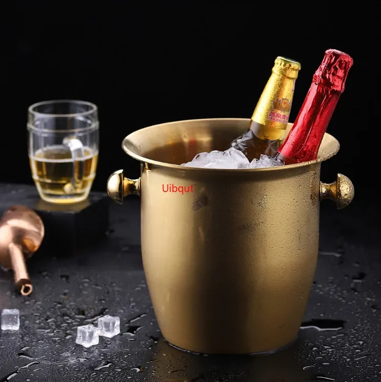 Ice Bucket Cooler for Wine Beer Cocktail Stainless Steel