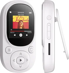 Compact 32GB MP3 Player with FM Radio and Pedometer - 32 GB (WHITE)