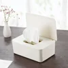 Hot Dustproof Wet Tissue Box with Lid Baby Nappy Wet Tissue Storage Holder Dispenser for Home Car Office Paper Tissue Organizer 1