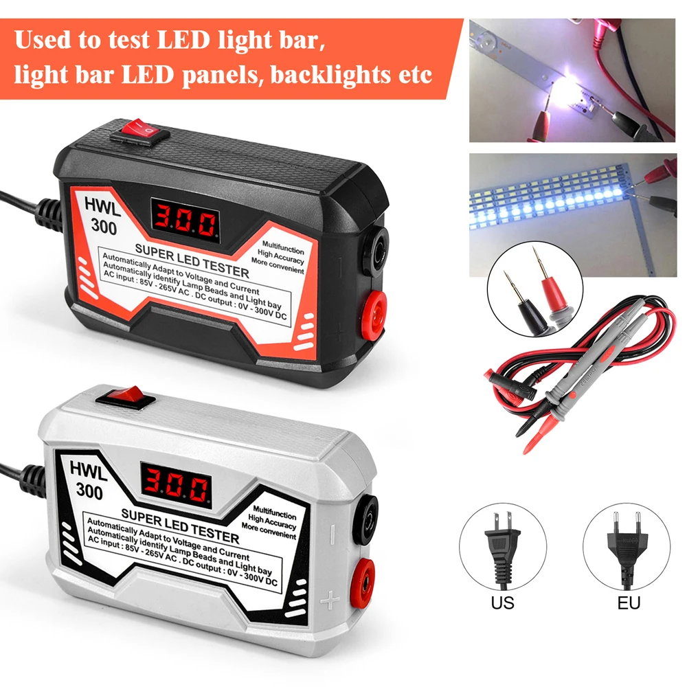 Multipurpose LED Strips Lamp Beads Test Tool 0-300V Output 18W LED Lamp TV Backlight Tester TV Maintenance Detection Device