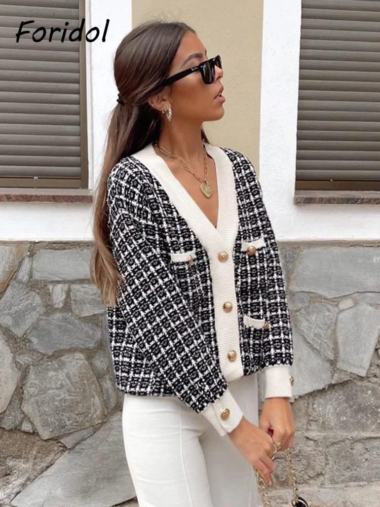 White Cardigan Sweater Buttons | Black Cardigan Pearl Buttons - Knit Plaid  Vintage - Aliexpress