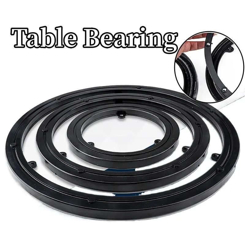 Rotating Turntable Bearing Plate ABS Swivel Base Table Dining Annular 360 Degrees Turn Rotary Rack Stand for Furniture Hardware